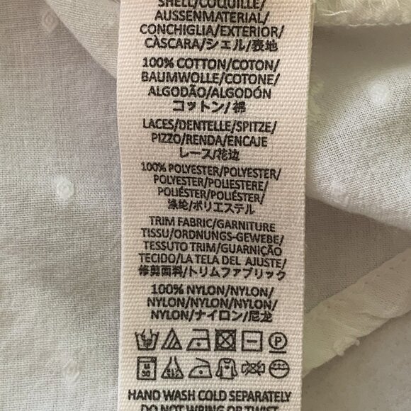 Free People Drive You Mad Embroidery Lace Crop Blouse Top Sz S Off White - Picture 12 of 13